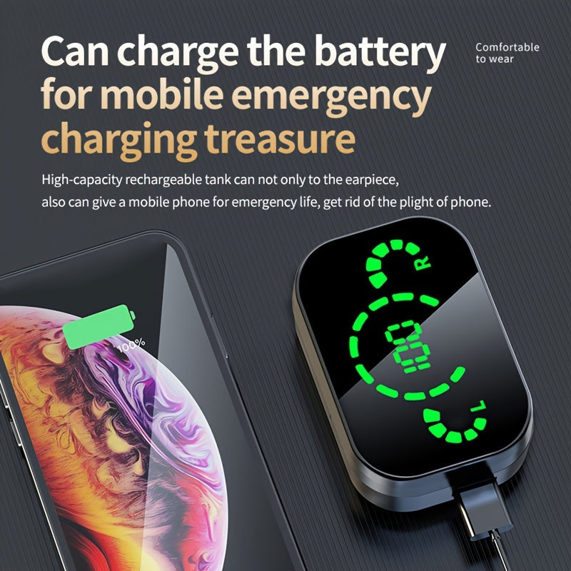 2024 Wireless In-Ear Earphones with LED Screen Long Battery Life Gaming Headset Noise Isolation