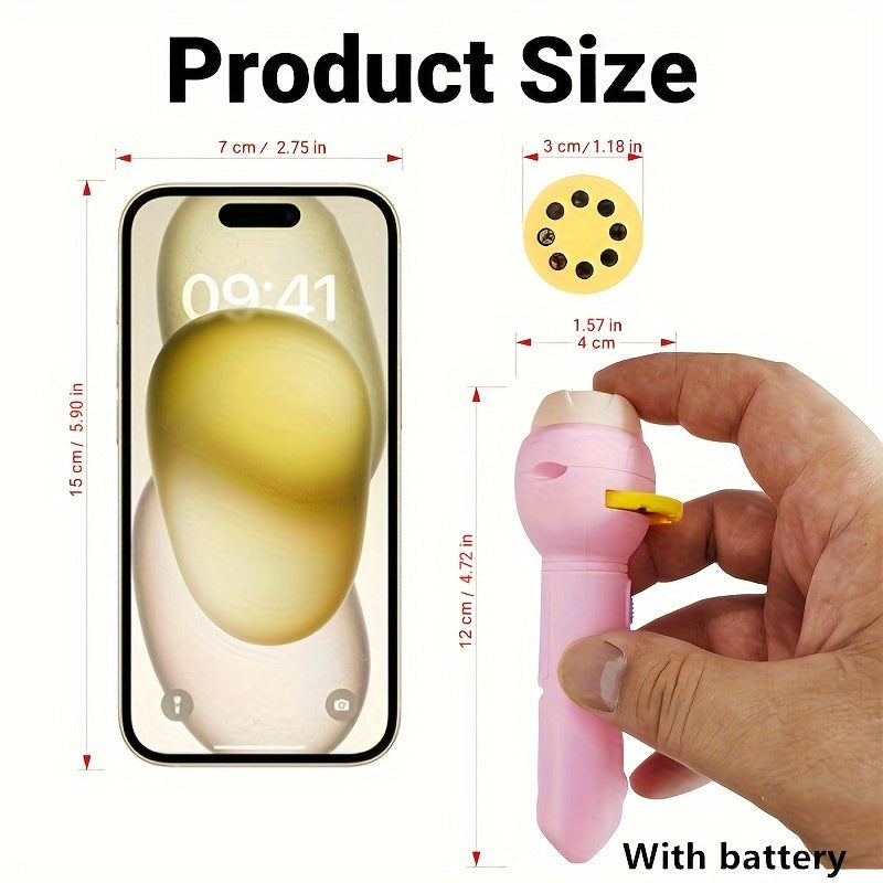 Kids' Flashlight Toy for Kids Educational Light Up Toy Pink Purple Green