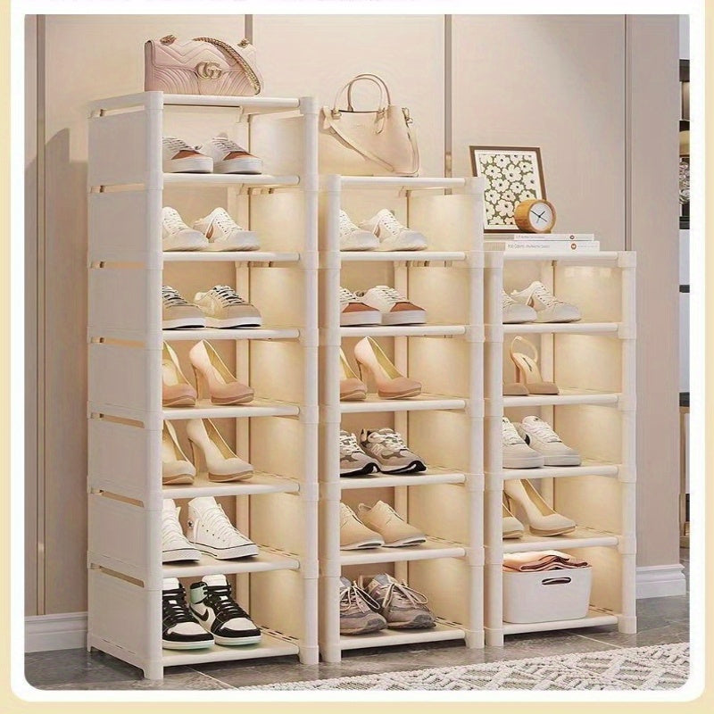 Hot Storage Shoe Cabinet Multi-Layer Entryway Shoe Rack Space Saver 6 7 8 Pieces