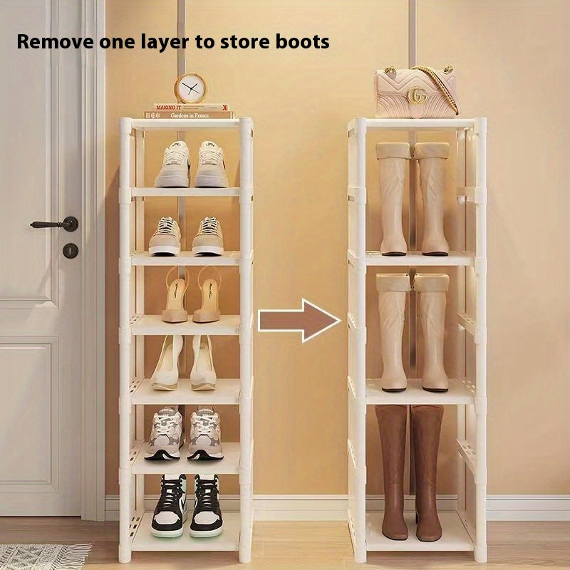 Hot Storage Shoe Cabinet Multi-Layer Entryway Shoe Rack Space Saver 6 7 8 Pieces