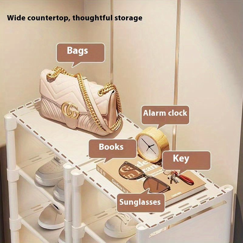 Hot Storage Shoe Cabinet Multi-Layer Entryway Shoe Rack Space Saver 6 7 8 Pieces