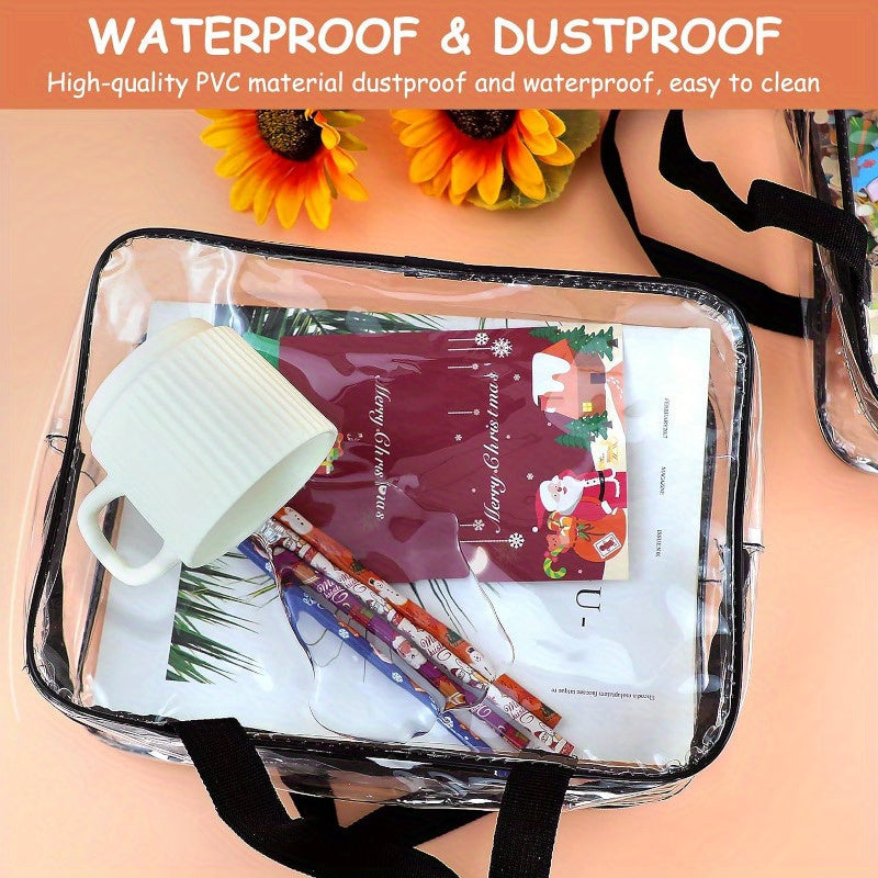 Gran organizador de viaje de plástico impermeable para bloques de construcción, rompecabezas y libros