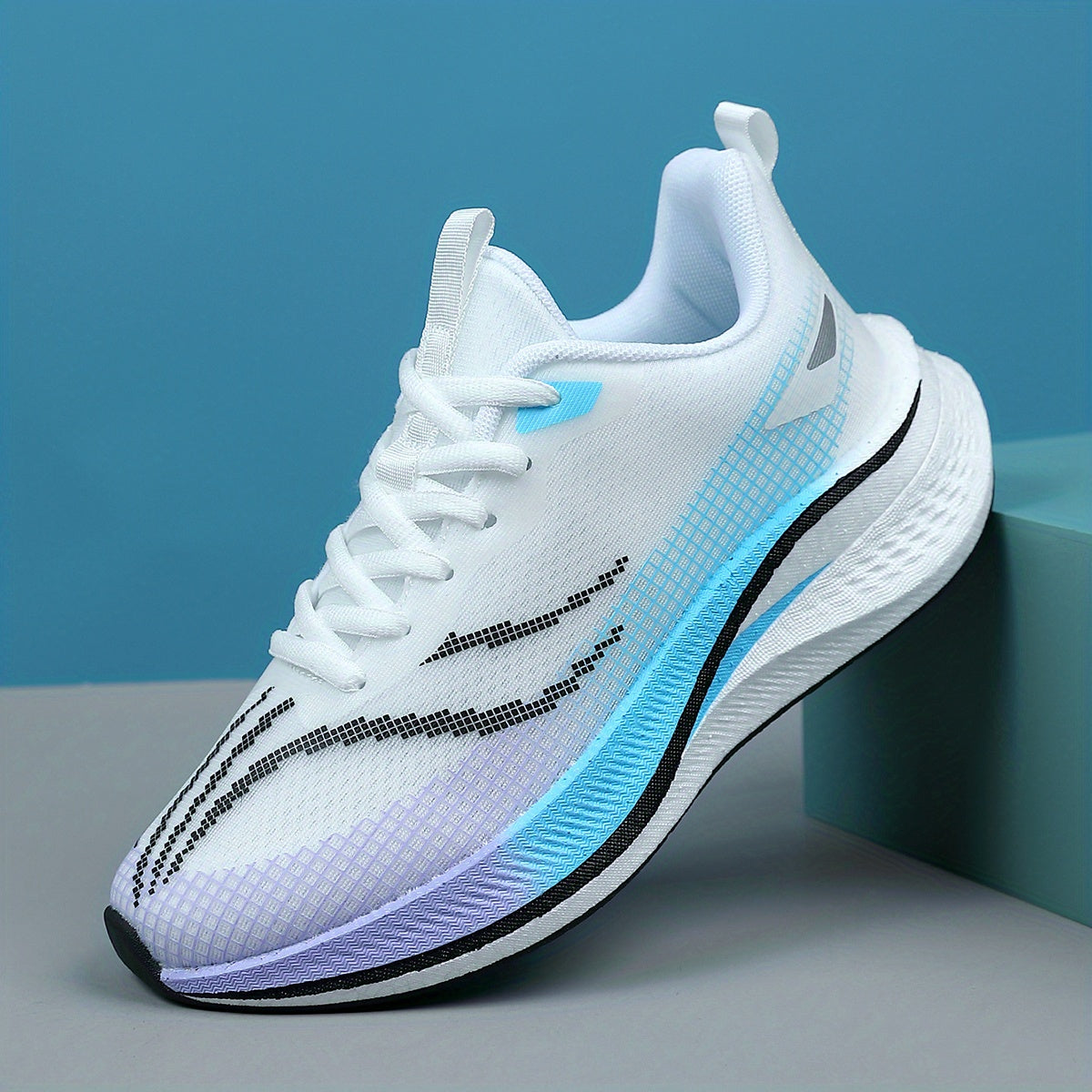 Zapatillas de running ligeras para hombre con placa de carbono, tela transpirable y amortiguación que absorbe los golpes