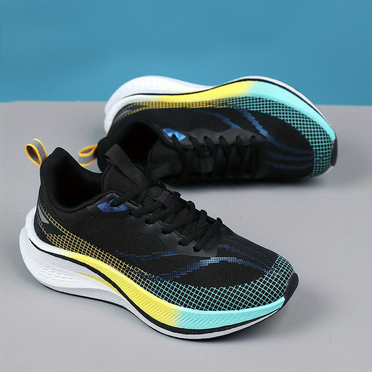 Zapatillas de running ligeras para hombre con placa de carbono, tela transpirable y amortiguación que absorbe los golpes