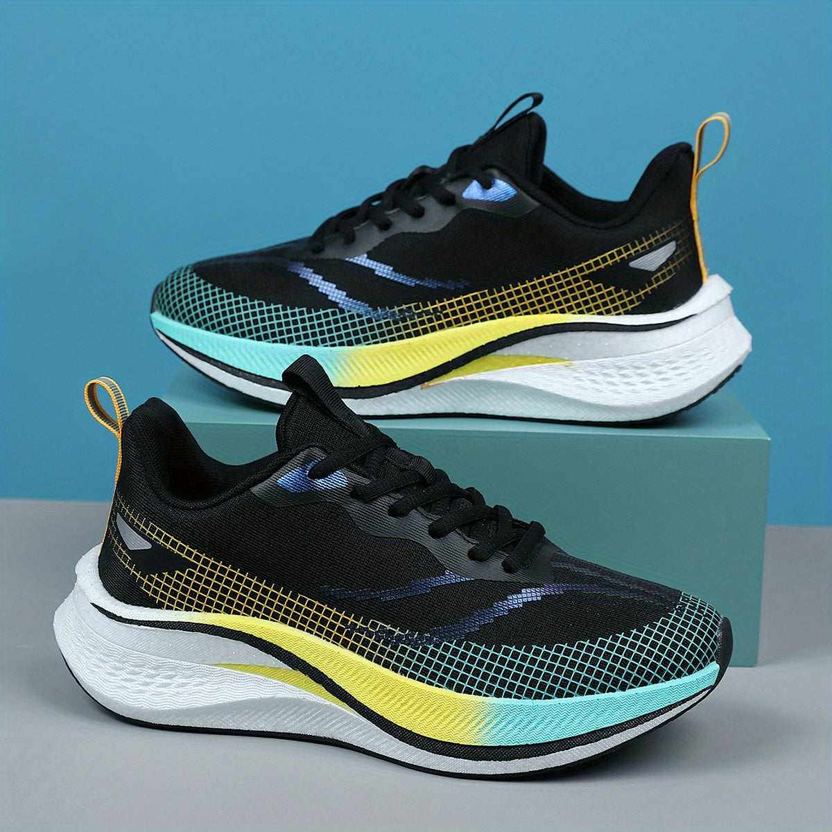 Zapatillas de running ligeras para hombre con placa de carbono, tela transpirable y amortiguación que absorbe los golpes