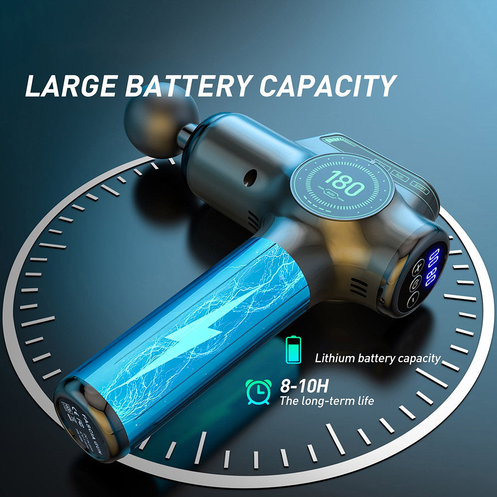 Deep Tissue Massage Gun with 8 Attachments for Back Neck and Muscle Relief