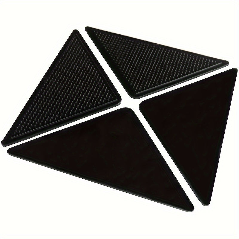 8-Pack Reusable Non-Slip Rug Stickers with Double-Sided Tape for Home Decor
