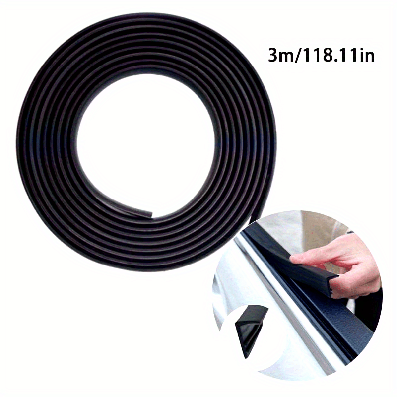 Universal Rubber Car Door Seal Strip Weather Stripping Vibration Noise Reduction 3m