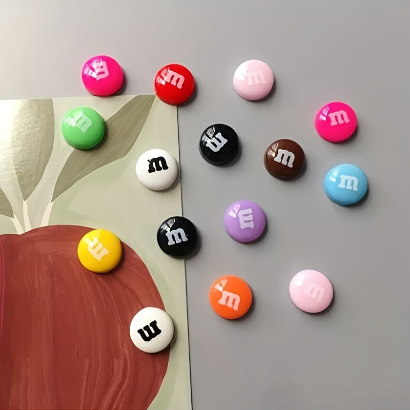 Turli xil shirinlik shaklidagi plastmassa muzlatgich magnitlari, 10-14 dona, oshxona va ofis uchun dekor