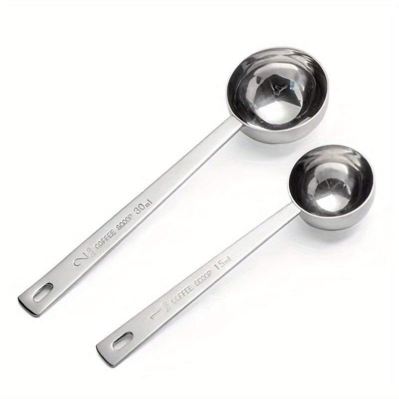 Stainless Steel Coffee Measuring Spoon Dual-Sided 1 Tbsp Durable Easy Clean
