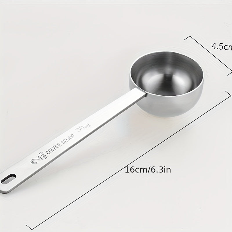 Stainless Steel Coffee Measuring Spoon Dual-Sided 1 Tbsp Durable Easy Clean