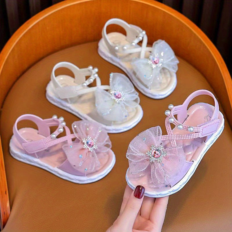Girls' Summer Sandals Non-Slip Soft Sole for Medium and Large Sizes Beach Princesses