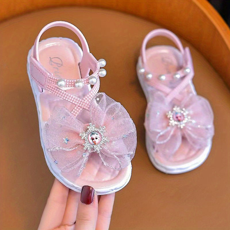 Girls' Summer Sandals Non-Slip Soft Sole for Medium and Large Sizes Beach Princesses