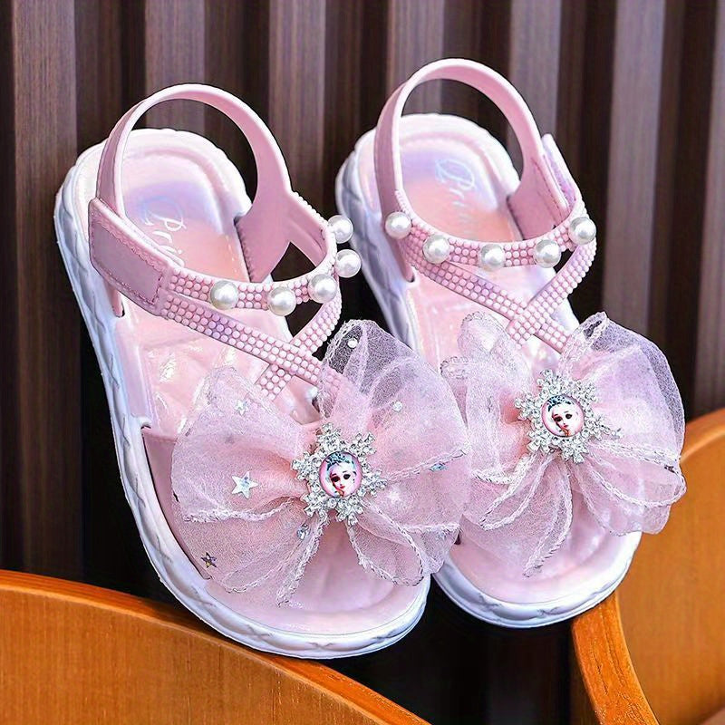 Girls' Summer Sandals Non-Slip Soft Sole for Medium and Large Sizes Beach Princesses