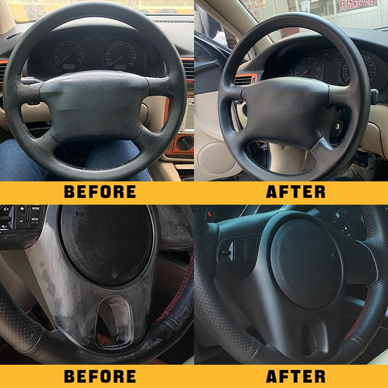Steering Wheel Dashboard Restoration Wax Black ABS Plastic Repair Cream