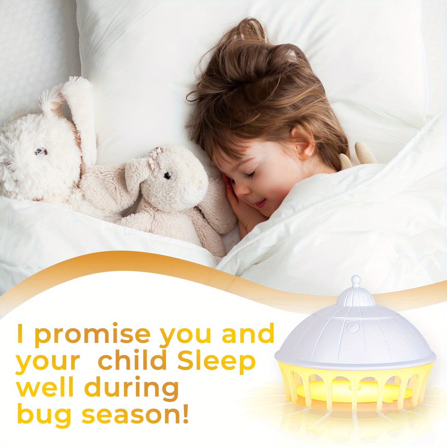 Portable USB Flea Trap Insect Catcher with LED Light Safe for Home Use