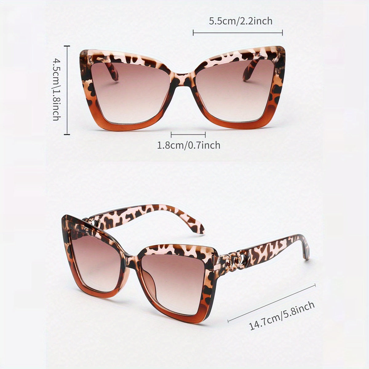 Conjunto de gafas de estilo bohemio para mujer con montura de plástico colorido y lentes antirreflejos