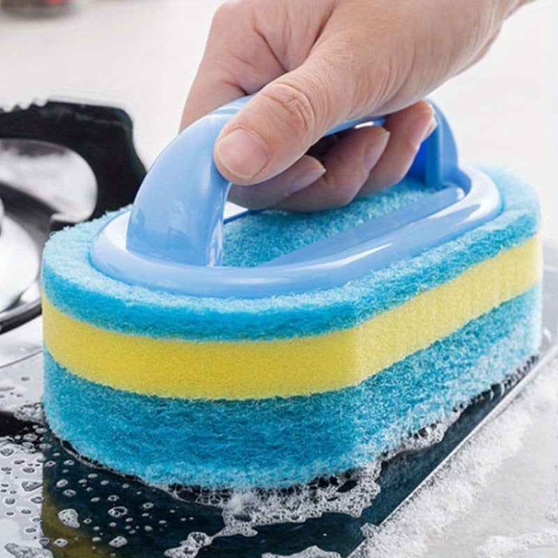 Limpiador de esponja azul para cocina, baño y sala de estar. No necesita energía