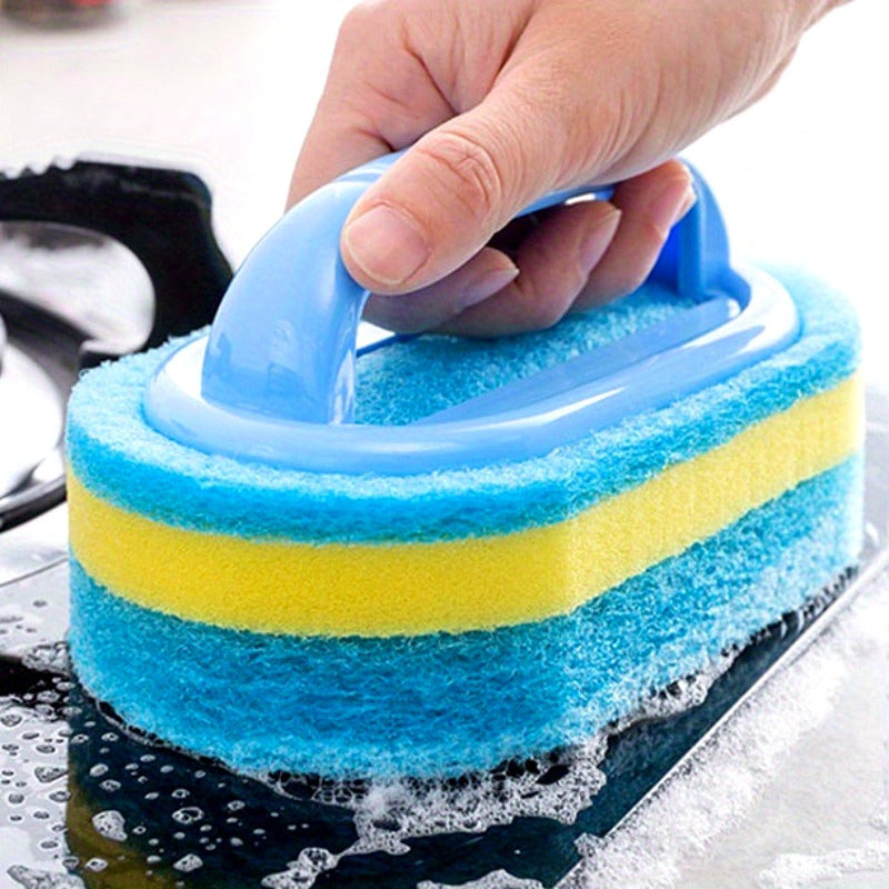 Limpiador de esponja azul para cocina, baño y sala de estar. No necesita energía