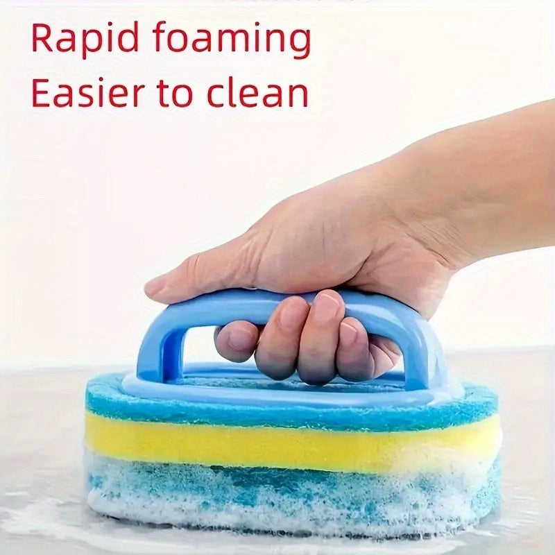 Limpiador de esponja azul para cocina, baño y sala de estar. No necesita energía