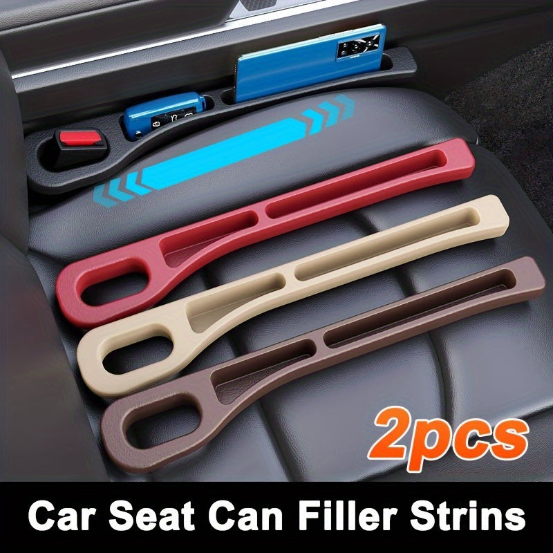 2pcs Car Seat Gap Organizer Shields Leak-Proof PC Material Double Slot