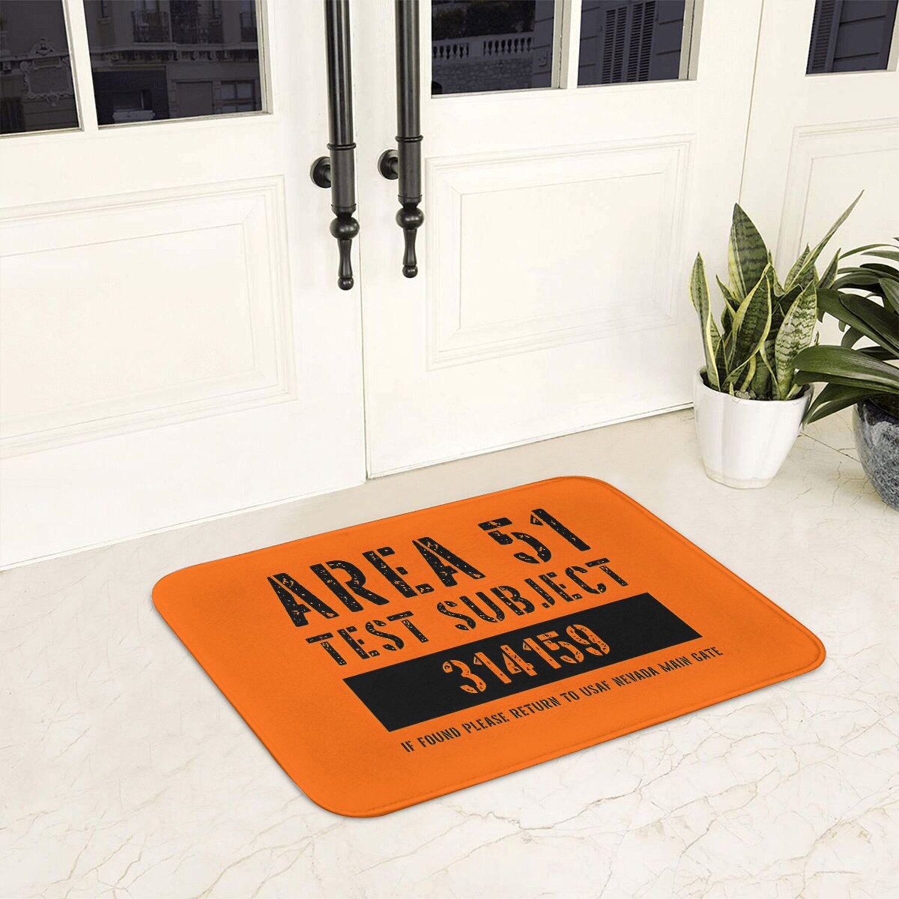Yarim yengil mashina yuviladigan polyester uy bezaklari uchun Alien Abduction Bath Mat