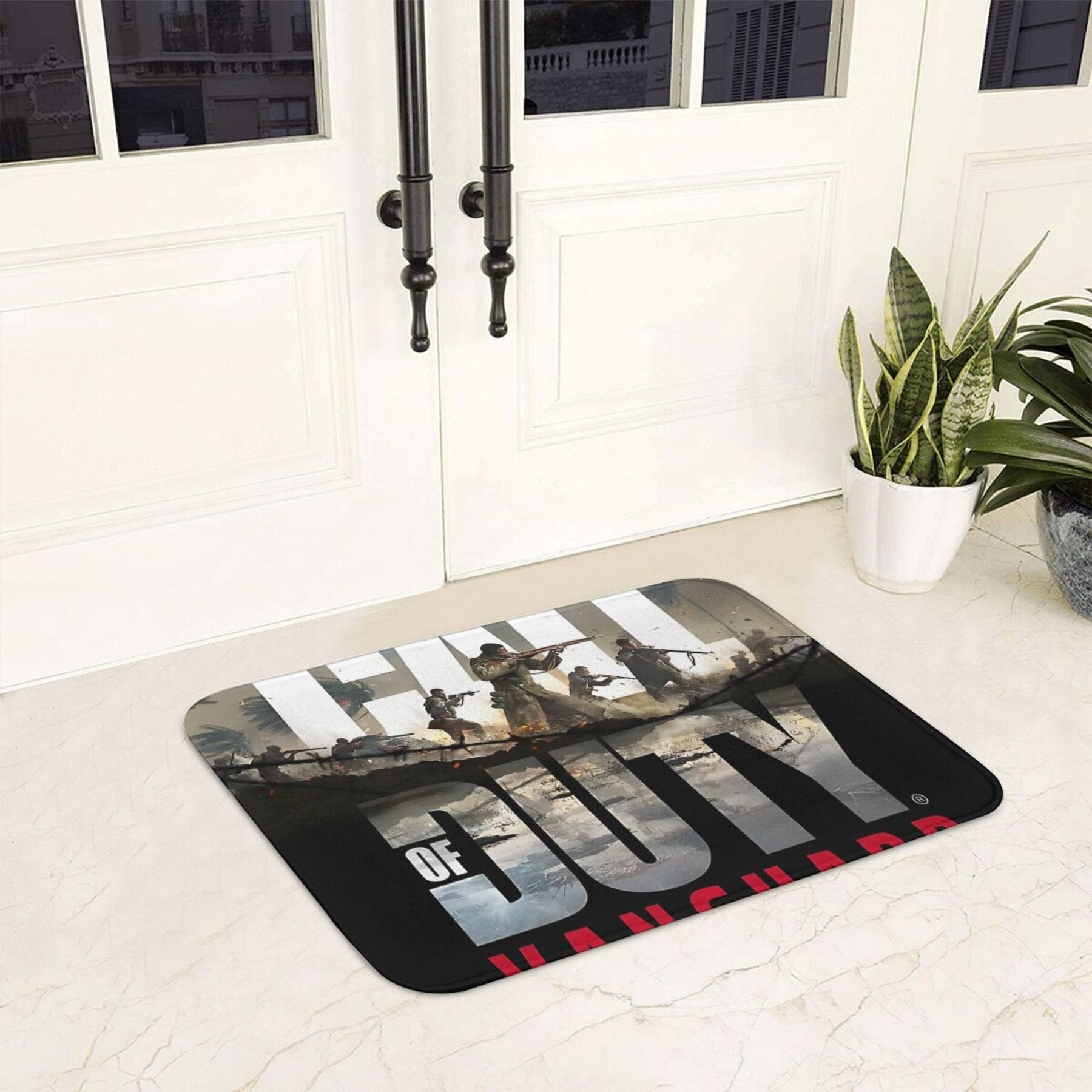 "To‘g‘ri to‘rtburchakli Polyester Flanel Gilam, Yengil Mashinada Yasalgan Uy Dekoratsiyasi, Sirpanmaydigan Orqa Qismi, Mashinada Yuvish Mumkin. Yotoqxona, Oshxona yoki Balkon uchun Mukammal - 1 dona JIT COD Vanguard Kirish Gilami"