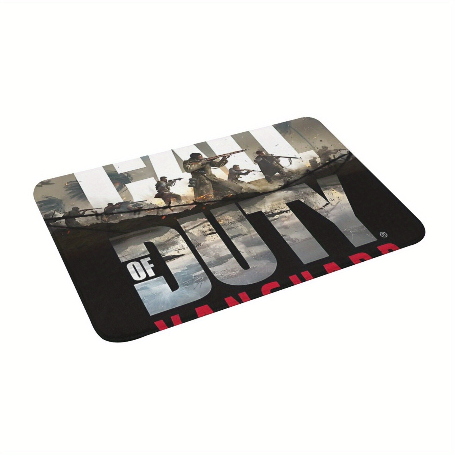 Rectangular Polyester Flannel Carpet Non-Slip Doormat for Bedroom Kitchen Balcony