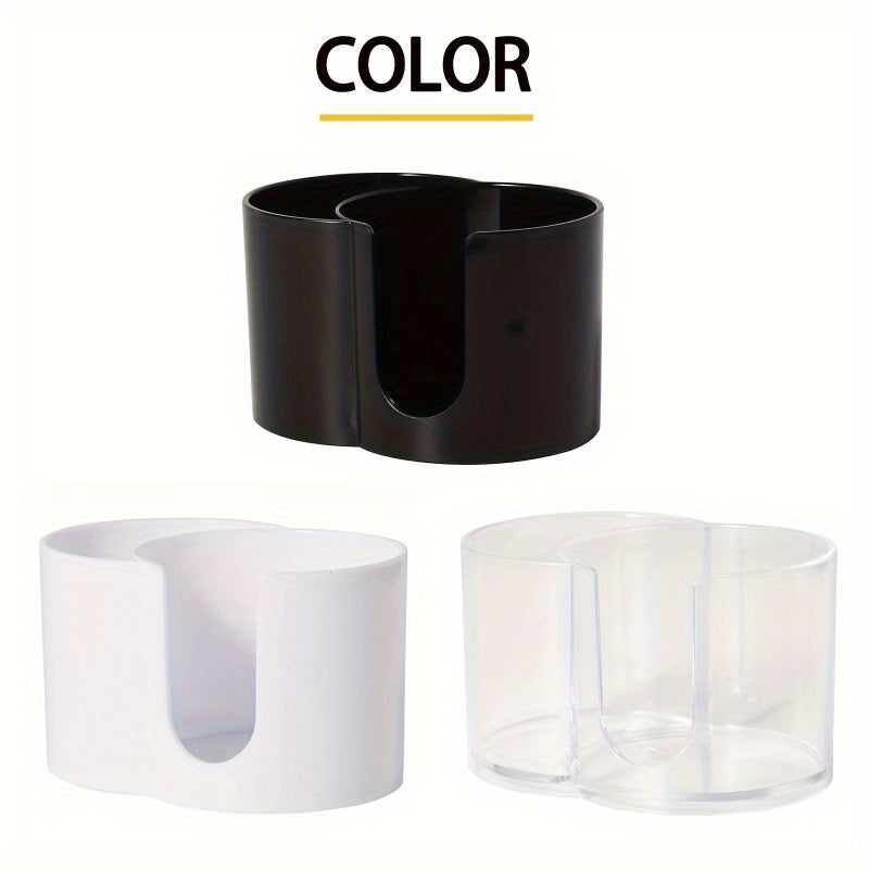 Makeup Remover Pads and Cotton Swab Holder with Dual Compartments for Bathroom Organization