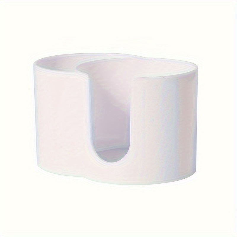 Makeup Remover Pads and Cotton Swab Holder with Dual Compartments for Bathroom Organization