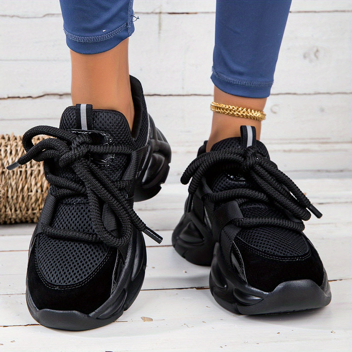 Havo o'tkazadigan tarmoqli kengaytirilgan sport poyabzali erkaklar va ayollar uchun, sirpanmaydigan, shokni yutuvchi sport poyabzali