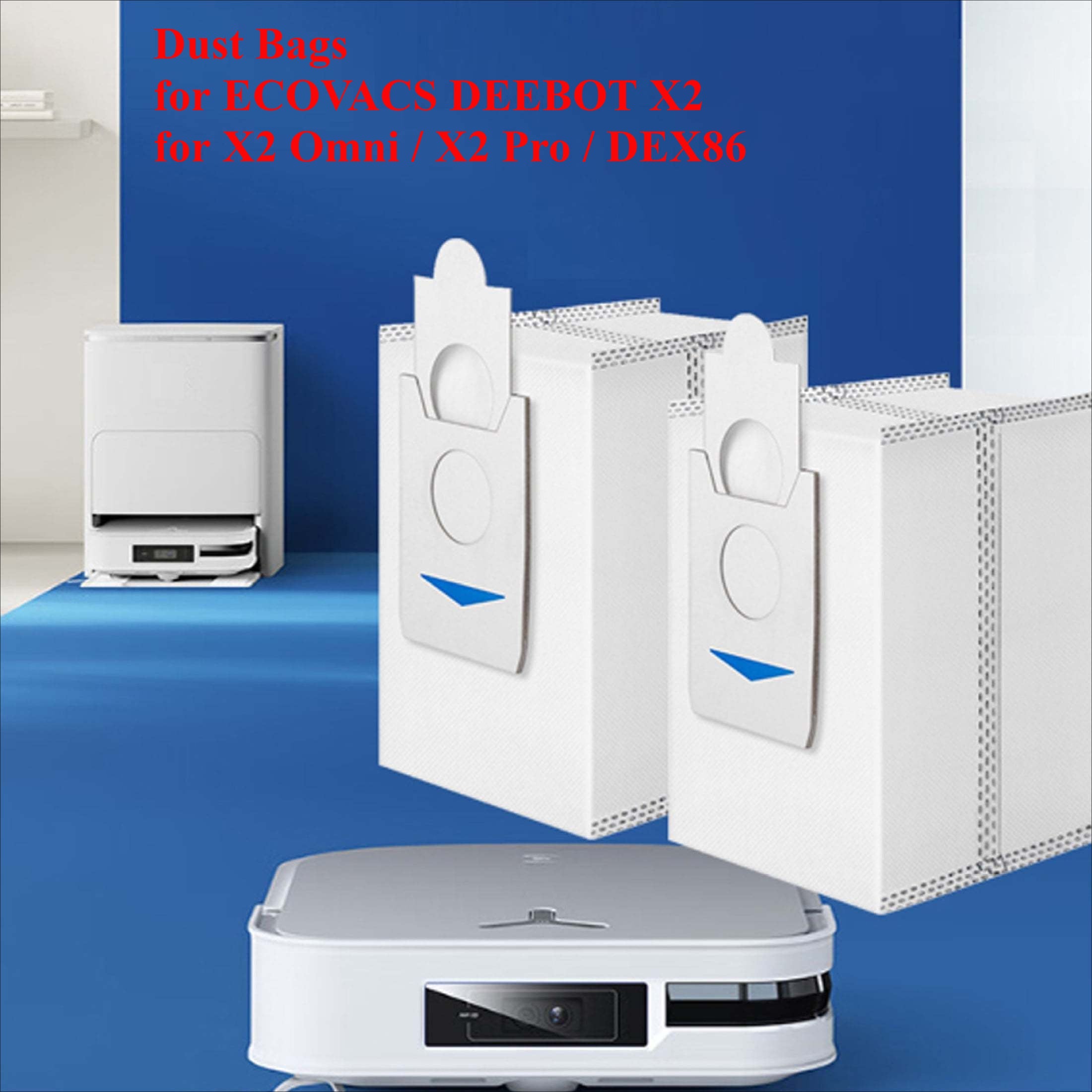 Robot tozalagichlar uchun 4 ta yuqori sifatli changyutgich sumkasi, faol karbon filtrlash bilan