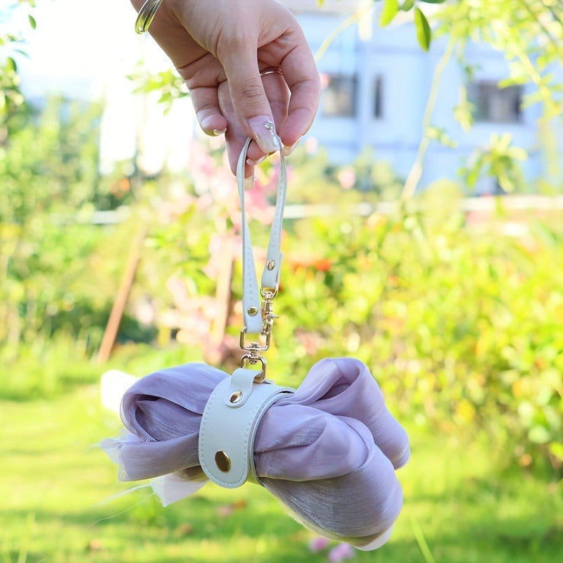 Portable Travel Scarf Clip with Hanging Rope for Gloves and Bag Storage