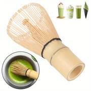 Artisanal Matcha Green Tea Utensils Set with Bamboo Whisk for Japanese Tea Ceremony