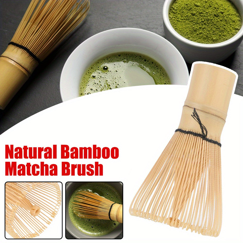Artisanal Matcha Green Tea Utensils Set with Bamboo Whisk for Japanese Tea Ceremony