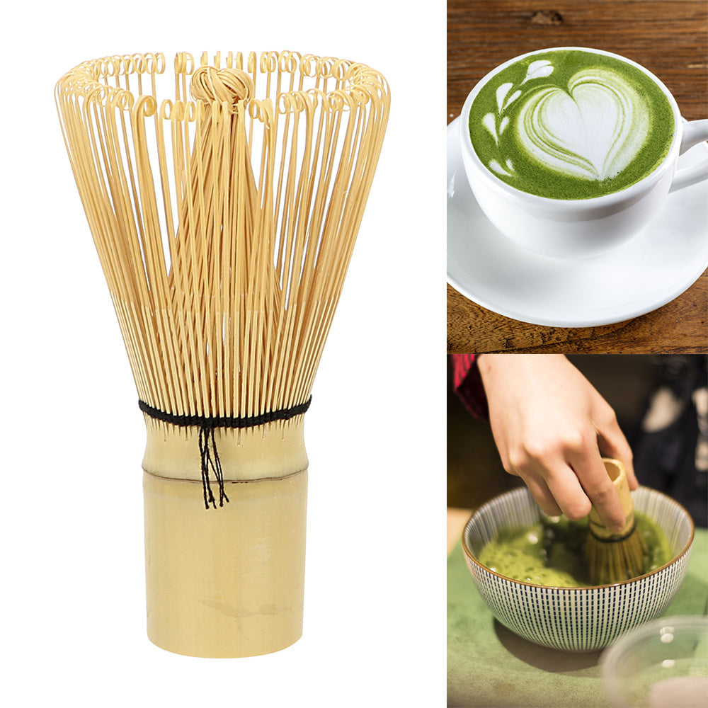 Artisanal Matcha Green Tea Utensils Set with Bamboo Whisk for Japanese Tea Ceremony