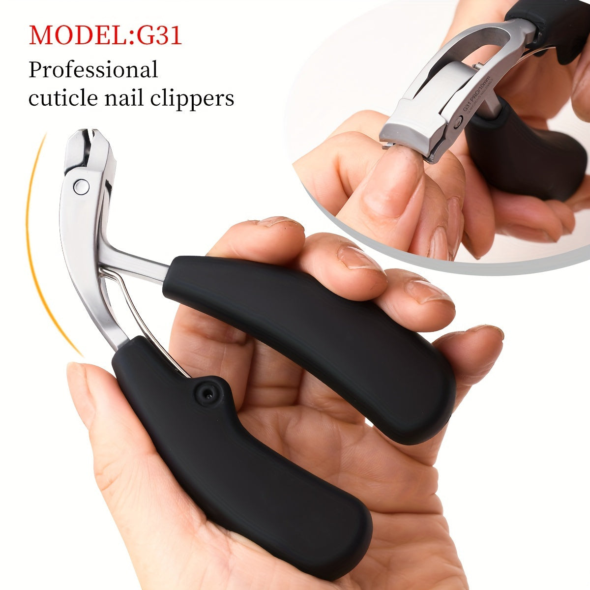 Professional Nail Clippers for Men and Seniors Wide Opening Stainless Steel Long Handle