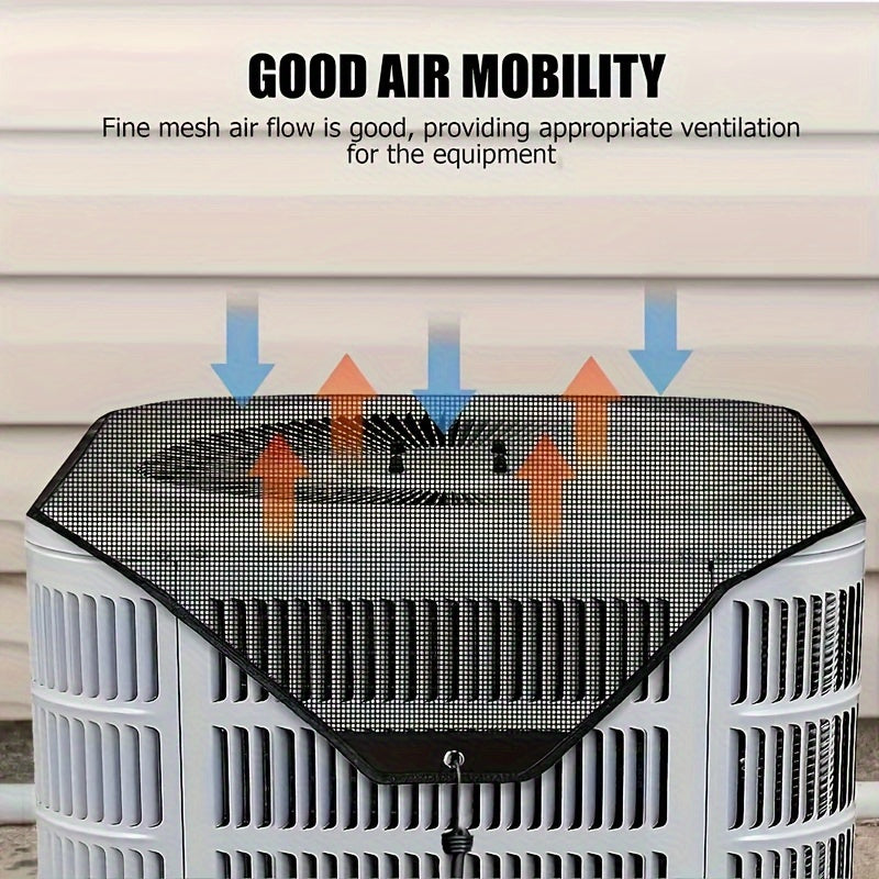 Outdoor Air Conditioner Cover Waterproof Windproof Dustproof Breathable PVC Mesh