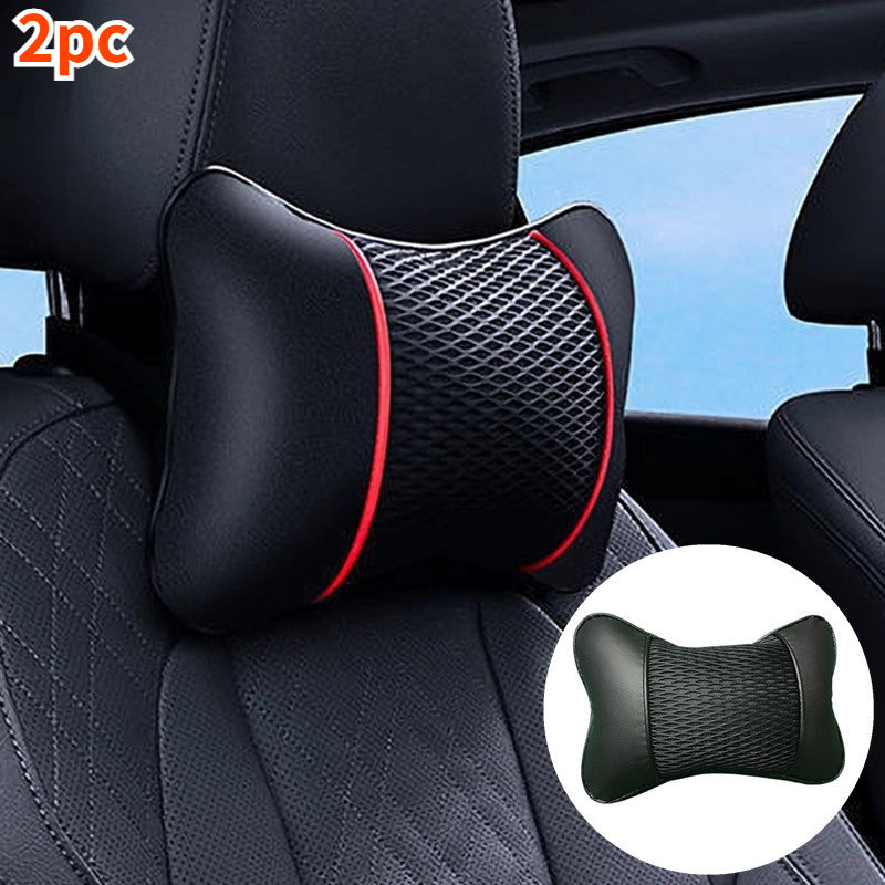 2 Pack Universal Car Microfiber Head & Neck Pillows Auto Accessories