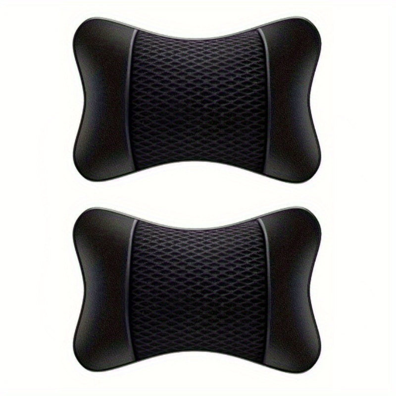 2 Pack Universal Car Microfiber Head & Neck Pillows Auto Accessories