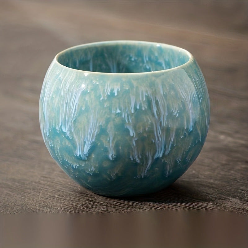 Ceramic Tea Cup Traditional Chinese Kiln-Built Large Sample Kung Fu Tea Set