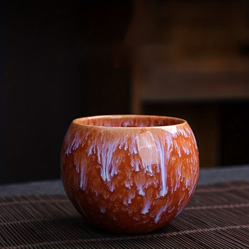 Ceramic Tea Cup Traditional Chinese Kiln-Built Large Sample Kung Fu Tea Set