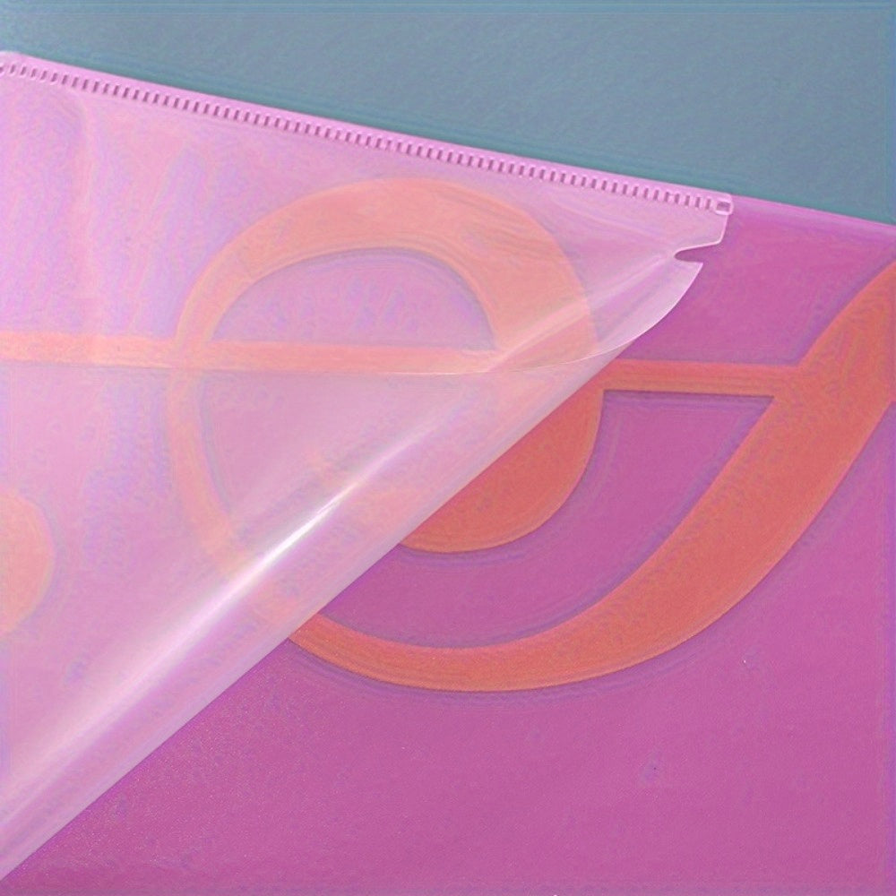 A4 Size Double-Sided PVC Guitar Sheet Music Folder with 40 Pockets in Black White Pink Blue Transparent