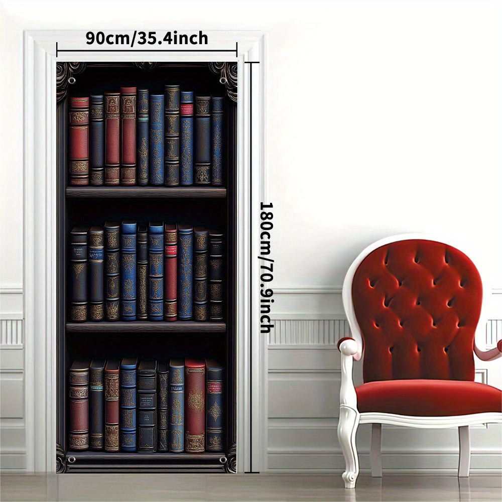 Vintage kutubxona kitob javoni eshigi banneri, polyester ta'lim kitob javoni maxfiylik ekrani bilan vintage kitoblar dizayni. Elektr energiyasi talab qilinmaydi. O'lchamlari 89.92x179.83 sm, yotoqxona shkaflari va umumiy foydalanish uchun mukammal.