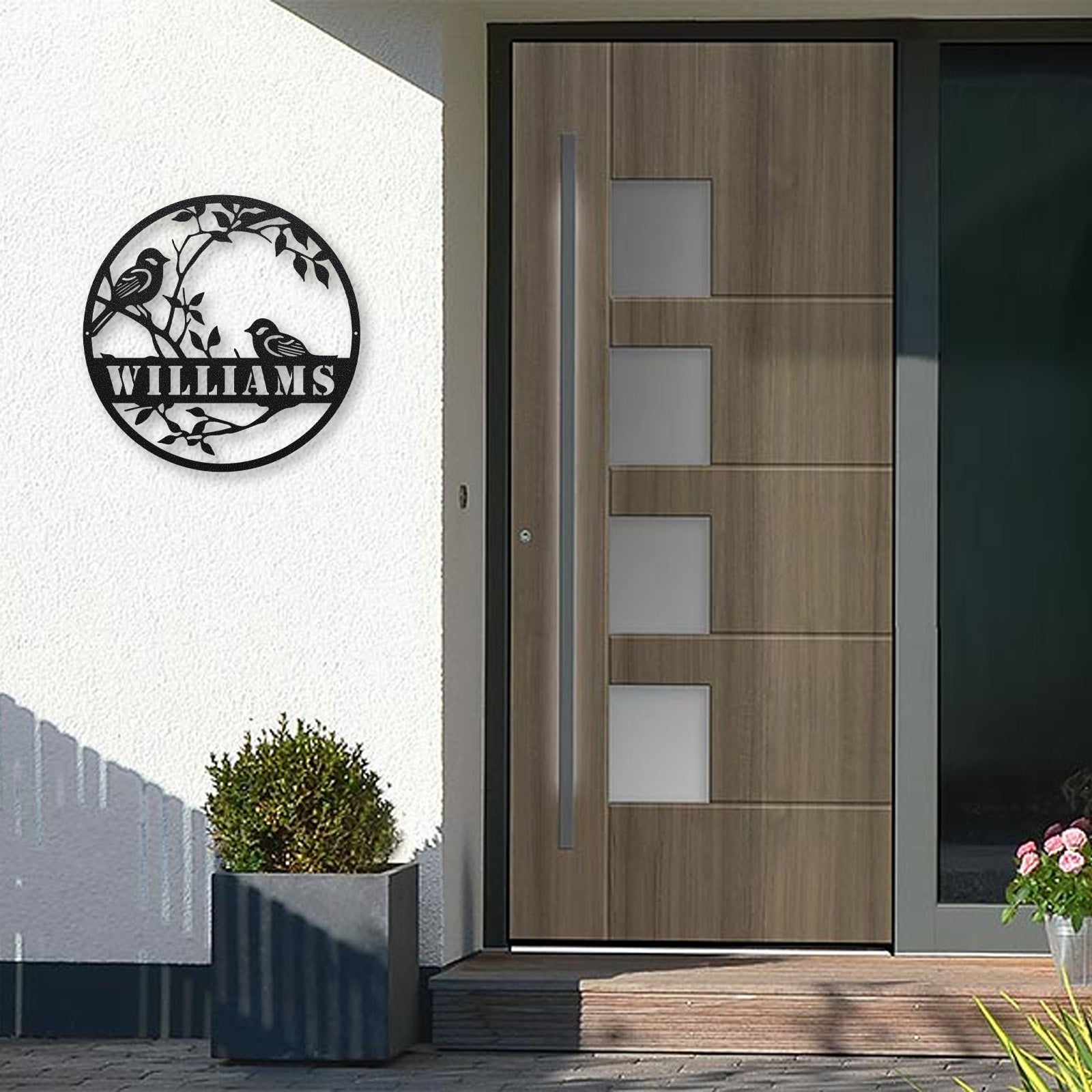 Black Metal Last Name Sign for Home Decor Weddings Housewarmings and Anniversaries