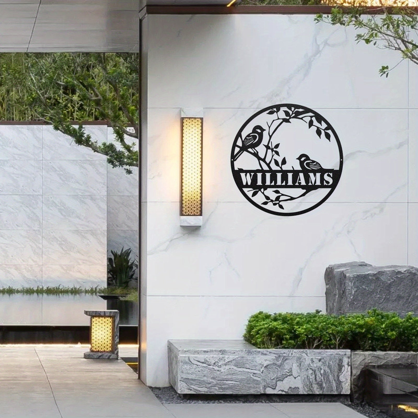 Black Metal Last Name Sign for Home Decor Weddings Housewarmings and Anniversaries