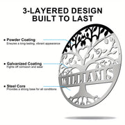 Black Metal Last Name Sign for Home Decor Weddings Housewarmings and Anniversaries