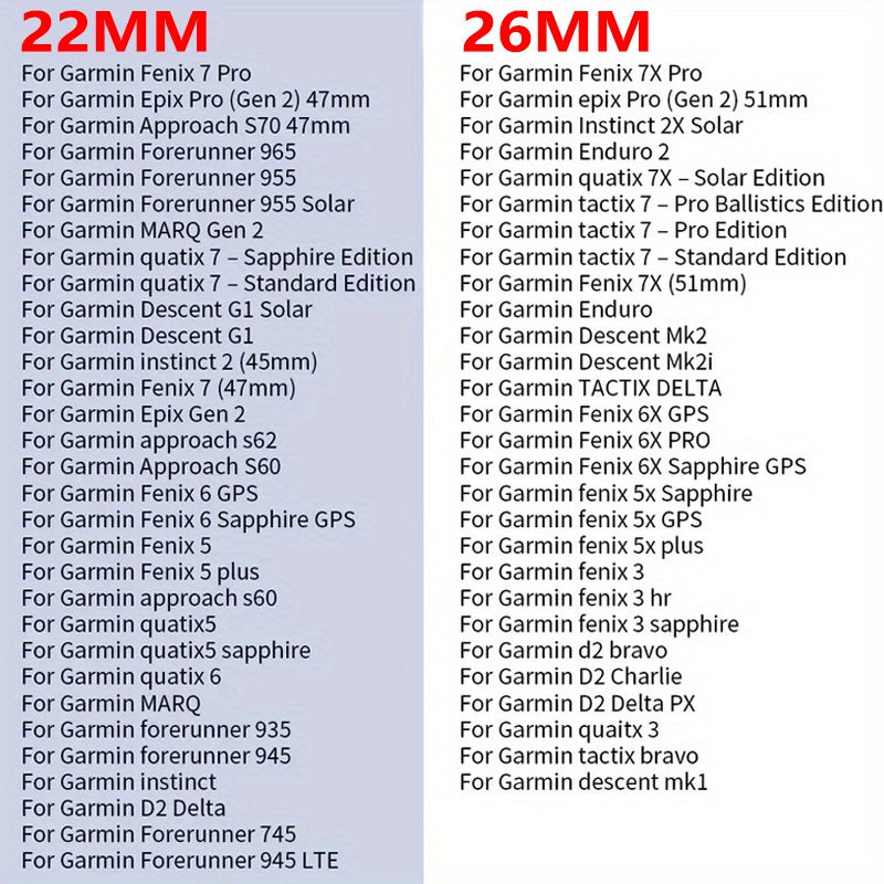 Stainless Steel Watch Band 22mm 26mm QuickFit Non-Water Resistant for Garmin Fenix Epix Pro Tactix