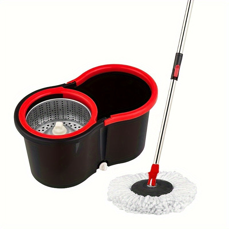 Home Spin Mop and Bucket Set for Wet and Dry Floor Cleaning with Supplies