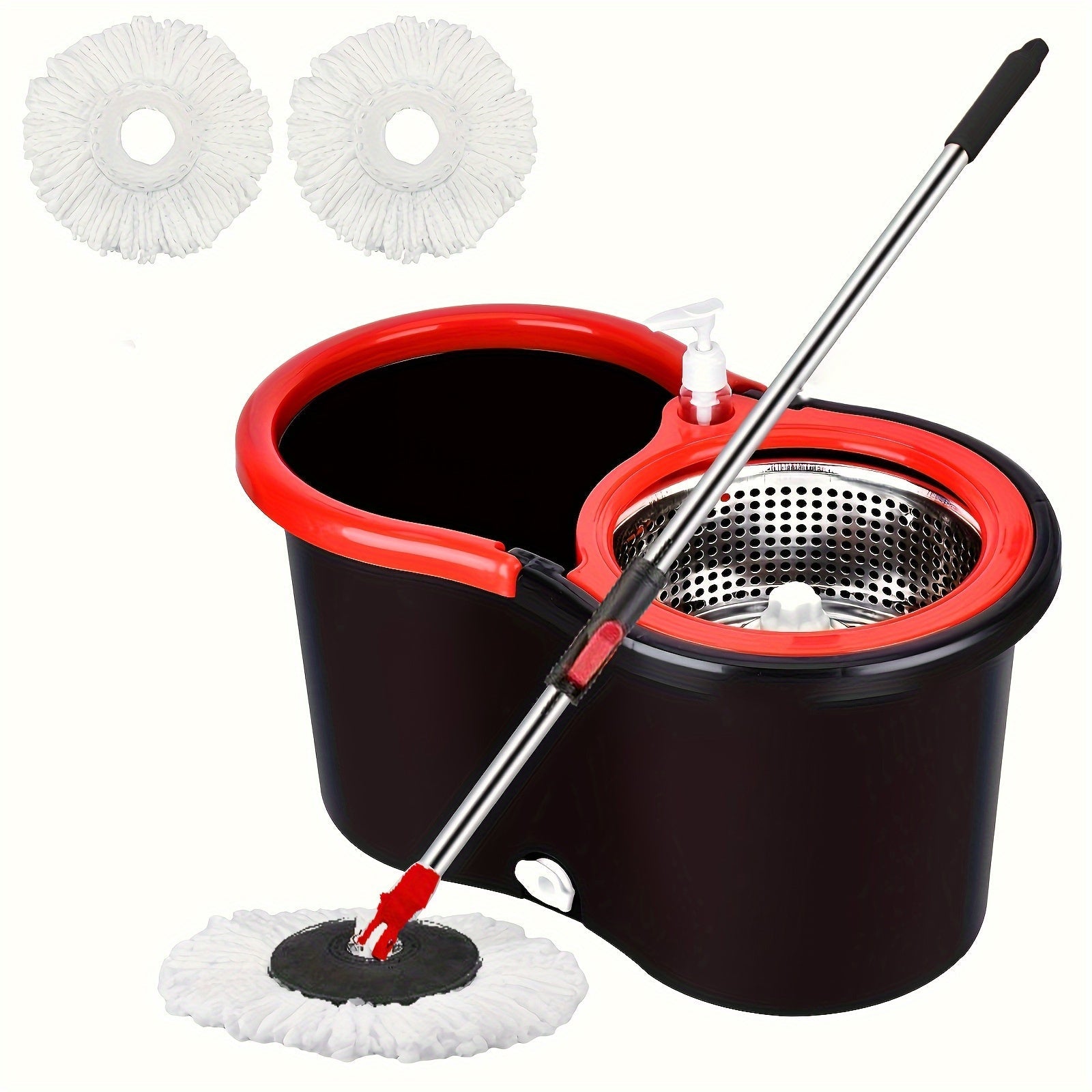 Home Spin Mop and Bucket Set for Wet and Dry Floor Cleaning with Supplies